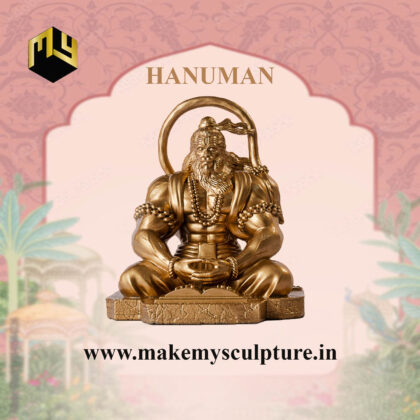 Meditating Hanuman Statue