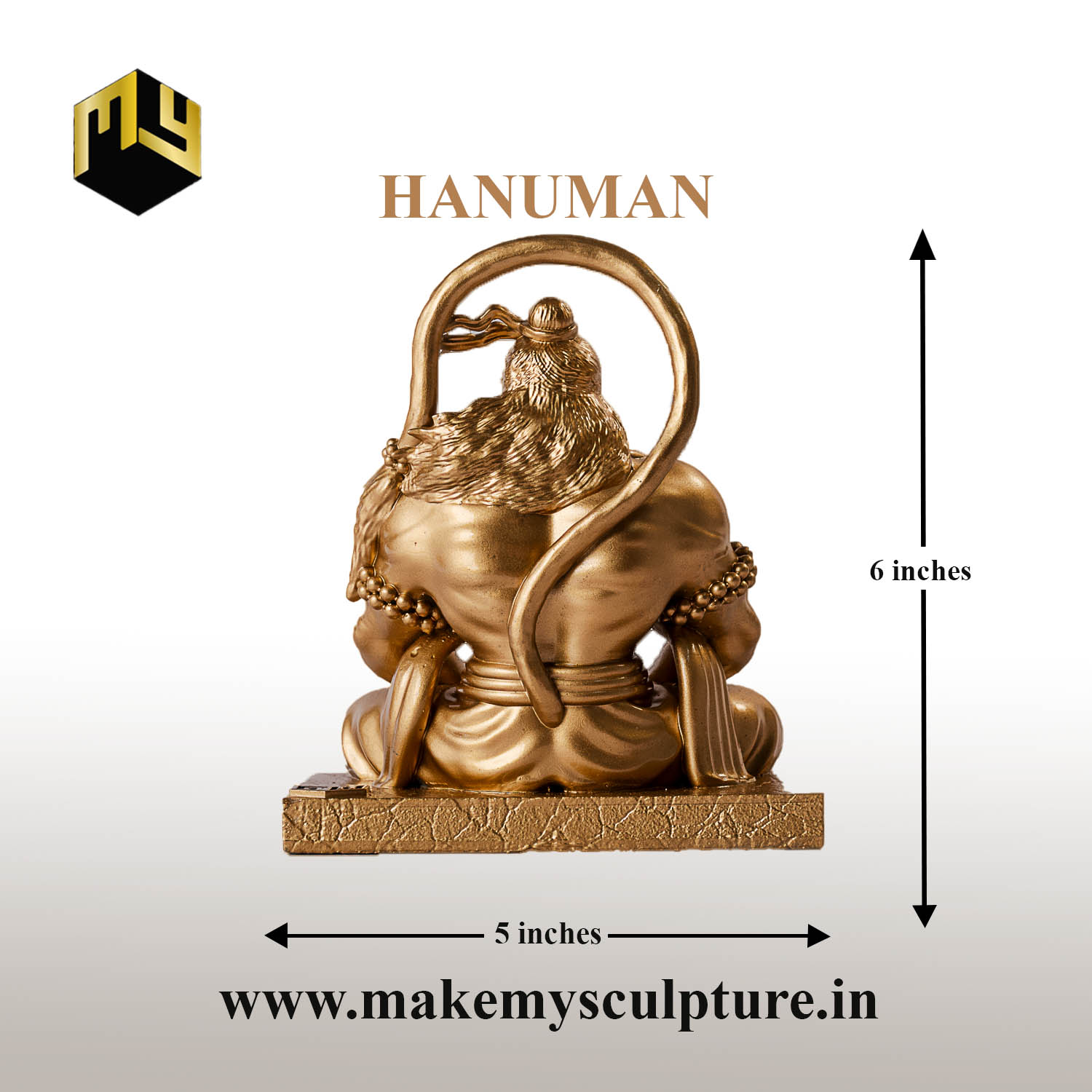 Meditating Hanuman Statue - Image 5